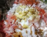 A picture of step 4 of Besan poha chilla.