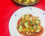 Foto del paso 5 de la receta: Pasta Lumaconi Relleno con Espinaca y tofu Con Salsa roja Casera