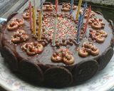Foto langkah ke 8 dari resep Cake Ultah Simple.
