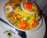 A picture of step 5 of Cous cous jollof.