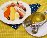 主廚沙拉附油醋汁的食譜步驟3照片