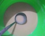 Foto langkah ke 2 dari resep Dorayaki (tanpa mixer, oven, timbangan).