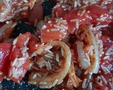 A picture of step 2 of Mexican style rice.