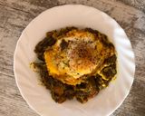 A picture of step 6 of Mirra ghanemi (smoked eggplant stew).