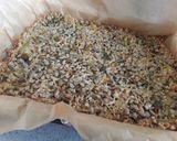 A picture of step 4 of Sig's Cheese&Onion Flapjack.