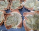 Foto langkah ke 4 dari resep Matcha Egg Tart Roti Tawar.