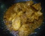 A picture of step 6 of Chicken qorma.