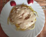 Foto del paso 6 de la receta: Espaguetis con bacon y bechamel a tu gusto