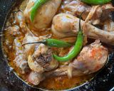 A picture of step 4 of Peshawari Karahi Chicken.