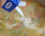 Tejszínes zöldségleves pirított császárszalonnával recept fázis 2 fotója