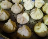 A picture of step 3 of Veg Momos.