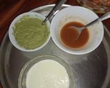 A picture of step 3 of Katori chaat.