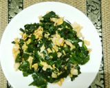 รูปขั้นตอนการทำที่ 2 ของ ใบเหลียงผัดไข่