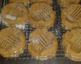 A picture of step 9 of Both Peanut Butter and Chocolate Hazelnut Cheesecake Cookies .