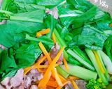 Hình bước làm 1 của món Bún xào