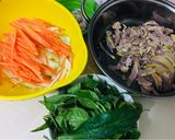 Hình bước làm 1 của món Nộm Ngan