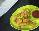 A picture of step 9 of Capsicum bhajia.