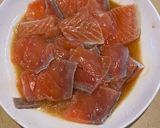 Foto langkah ke 5 dari resep Salmon Mentai Rice.