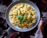 A picture of step 2 of Couscous upma.