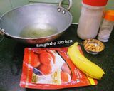 A picture of step 1 of Banana gulab jamun.