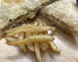 A picture of step 5 of Arabic paratha (street style).
