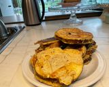 Foto del paso 6 de la receta: Pancakes de avena con manzana en rodajas
