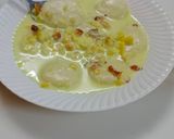 A picture of step 6 of Ras malai.