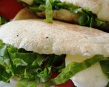 A picture of step 8 of Moroccan pita bread.