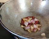 A picture of step 3 of Amaranth Leaves with Potato.
