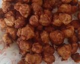 A picture of step 2 of Spicy soya chunks.