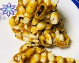 A picture of step 4 of Peanut jaggery chikki.