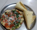 A picture of step 6 of Khichiya papdi chaat.