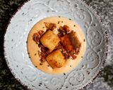 Foto del paso 7 de la receta: Bacalao a la andaluza con cremoso de revolconas y rovellons