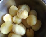 A picture of step 1 of Baby potatoes with Chana Dal.