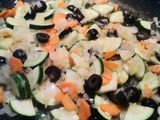 Espaguetis de espelta con verduras
