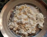 A picture of step 1 of Malai kofta in white gravy.