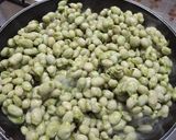 A picture of step 2 of Fava Bean and Sausage Empanada.