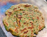 A picture of step 7 of Bathua Lachcha Paratha.