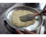 A picture of step 5 of Suji tukri burfi (without sugar).