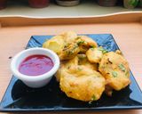A picture of step 3 of Masala aloo pakora.