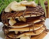 صورة لخطوة 9 من وصفة بان كيك بالشكولا و الموز