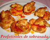 Foto del paso 6 de la receta: Profetiroles con sobrasada, sin gluten