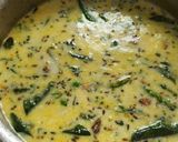 A picture of step 5 of Dahi kadi.