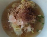 Hình bước làm 3 của món Hoành thánh súp tôm ghẹ ăn sáng
