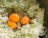 A picture of step 3 of Cabbage Fritters.
