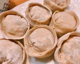 Hình bước làm 8 của món 🌱 Bánh Xếp Mandu Chay Nhân Nấm Đậu Hủ Chiên Nước