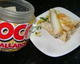 Foto del paso 4 de la receta: Arrolladitos rellenos con dulce hechos con discos de empanadas