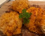 A picture of step 4 of Manchego and chorizo croquettes.