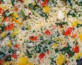 A picture of step 2 of Rainbow Couscous.