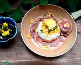 Hình bước làm 2 của món Cơm trộn sốt tiêu đen